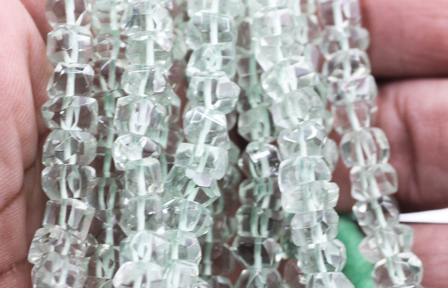 Green Amethyst Nugget Beads,Nugget Beads