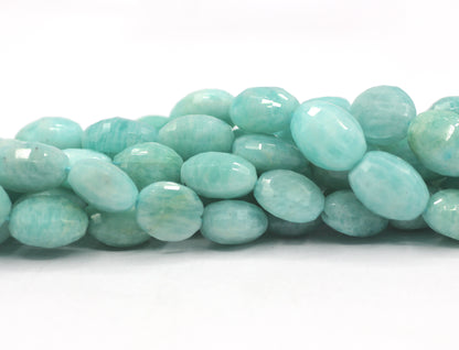 Amazonite Faceted Oval Beads, Faceted Beads