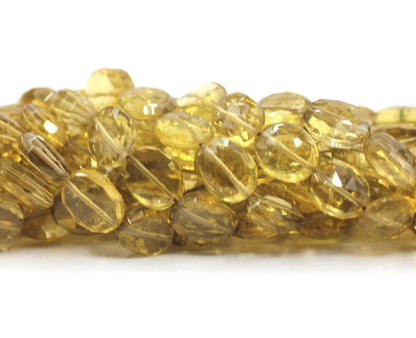 Whiskey Quartz Faceted Oval Beads, Faceted Beads