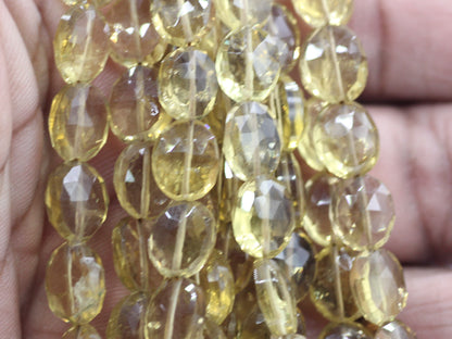 Whiskey Quartz Faceted Oval Beads, Faceted Beads