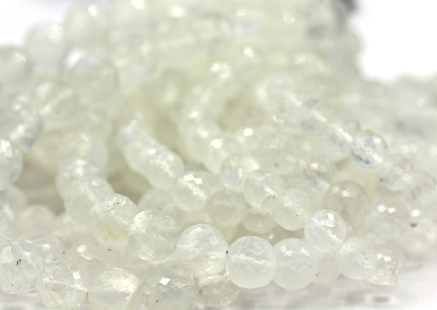 Rainbow Moonstone Facetted Round Beads, Faceted Beads