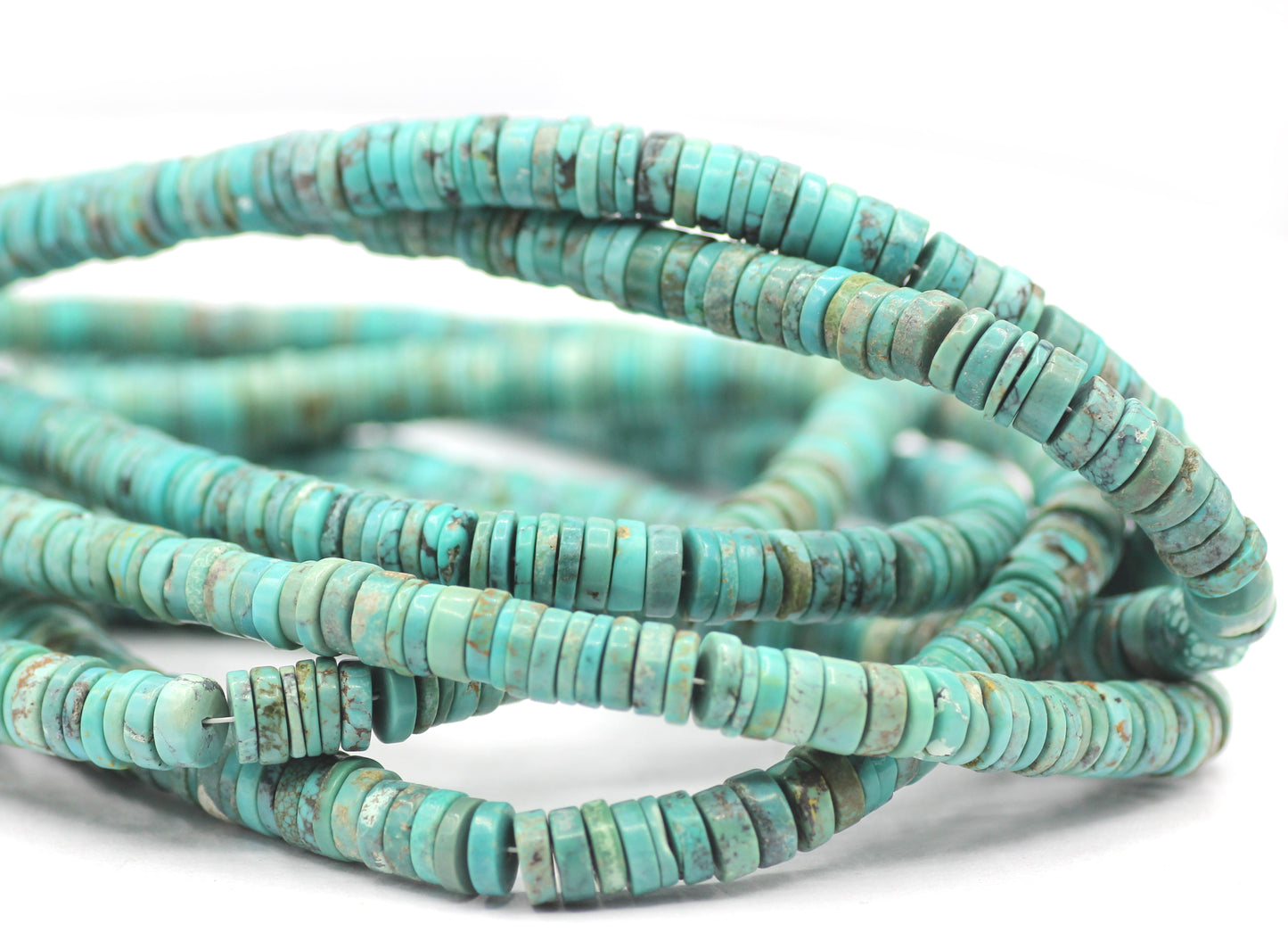 Sleeping Beauty Turquoise Smooth Wheel Beads,Smooth Beads