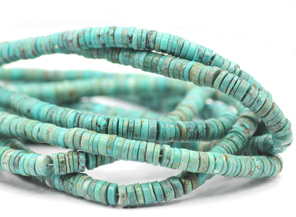 Sleeping Beauty Turquoise Smooth Wheel Beads,Smooth Beads