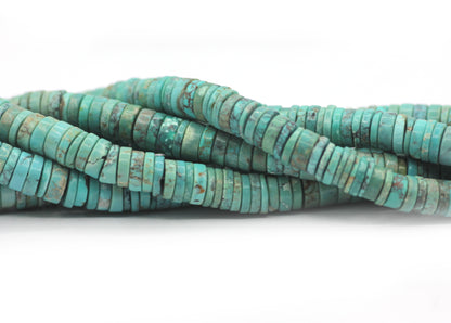 Sleeping Beauty Turquoise Smooth Wheel Beads,Smooth Beads