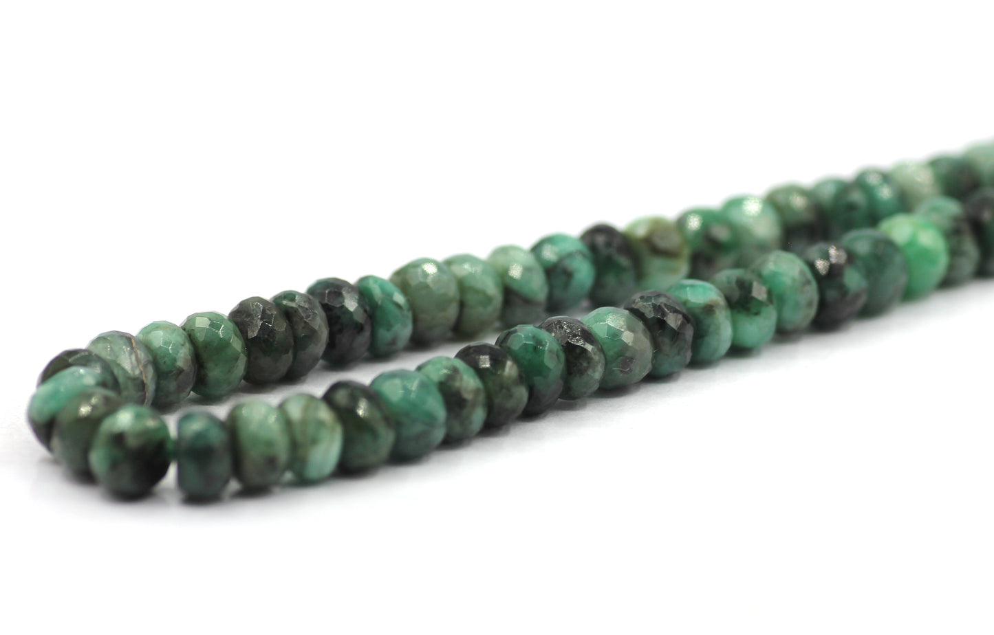Emerald Faceted Beads, Faceted Beads