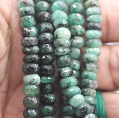 Emerald Faceted Beads, Faceted Beads
