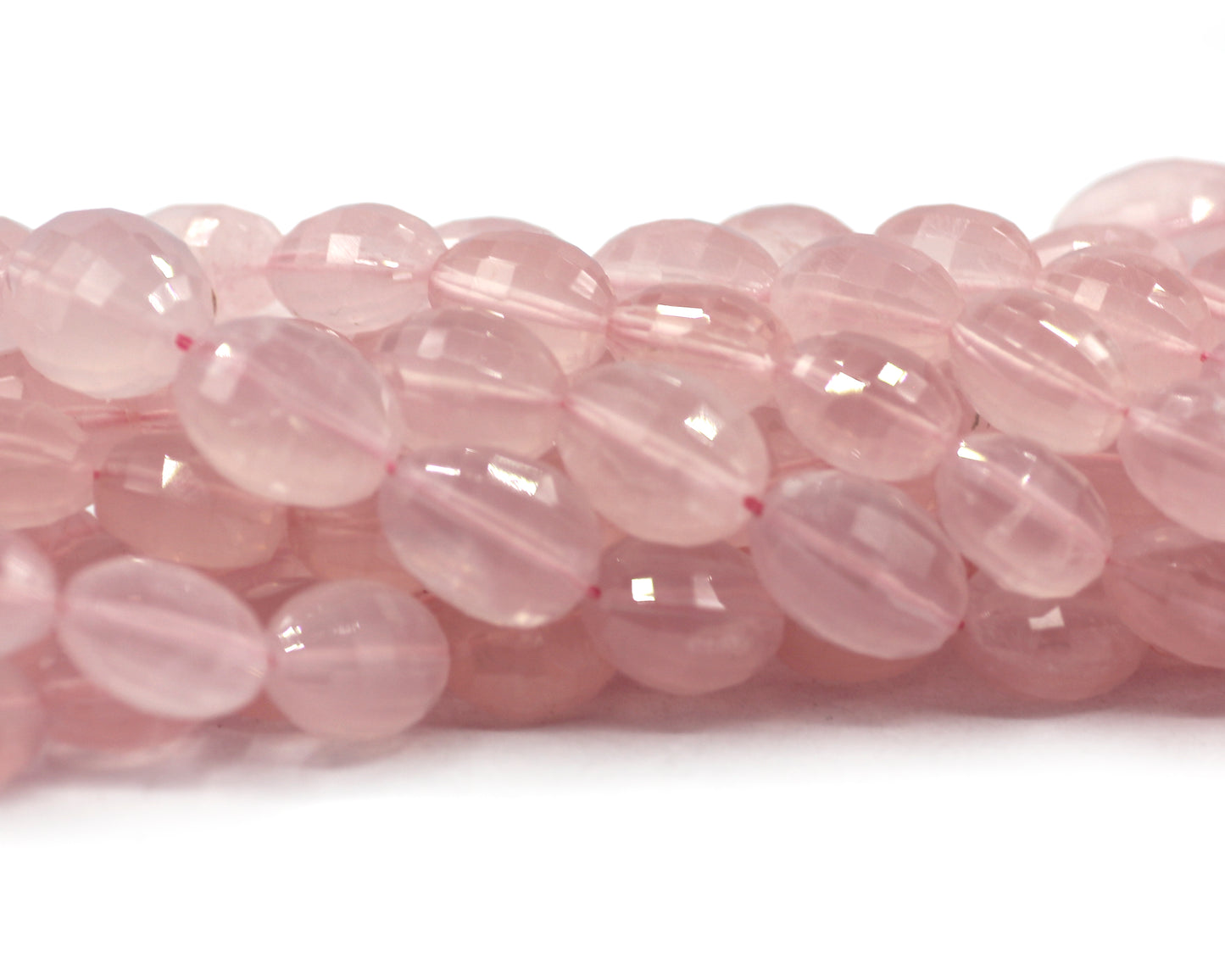 Rose Quartz Fac Beads ,Faceted Beads