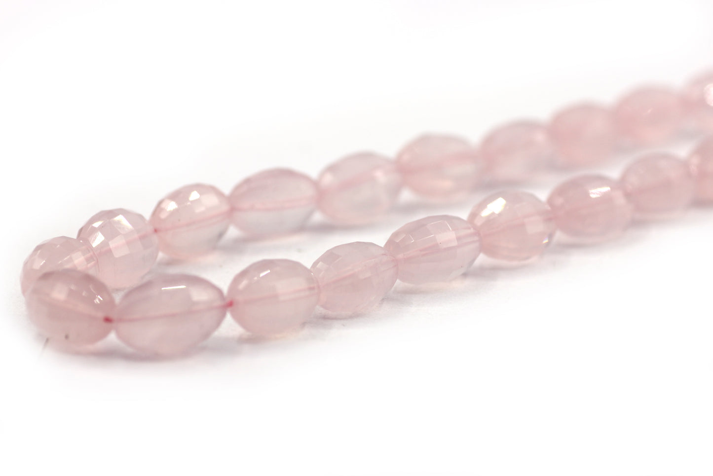 Rose Quartz Fac Beads ,Faceted Beads