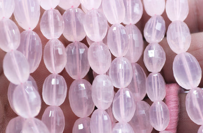 Rose Quartz Fac Beads ,Faceted Beads