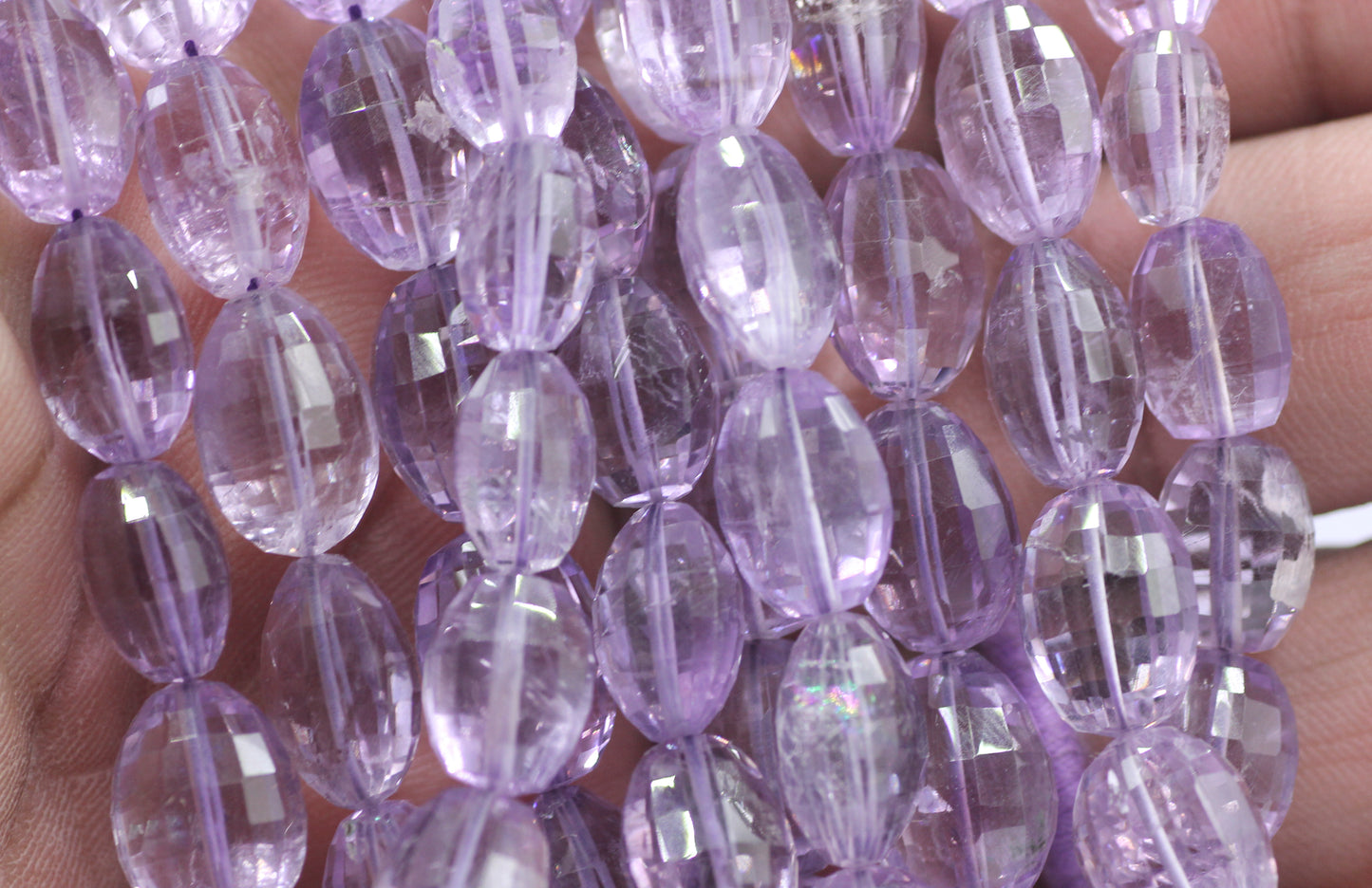 Pink Amethyst Fac Beads, Faceted Beads