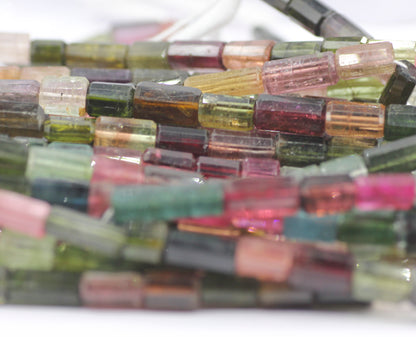 Tourmaline Fac Tube Beads,Faceted Beads