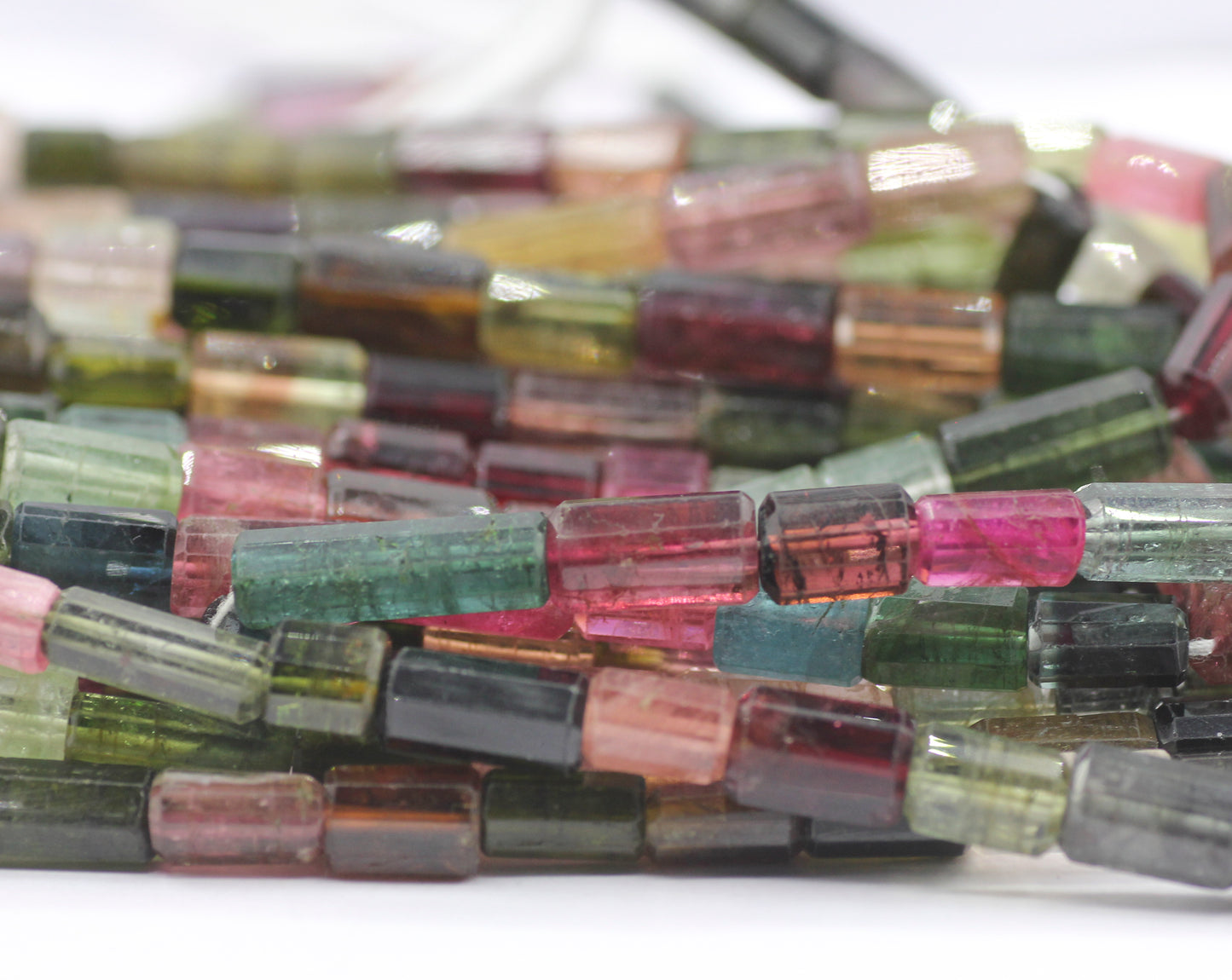 Tourmaline Fac Tube Beads,Faceted Beads