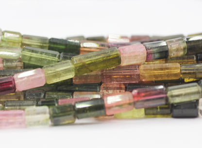 Tourmaline Fac Tube Beads,Faceted Beads