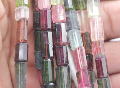 Tourmaline Fac Tube Beads,Faceted Beads