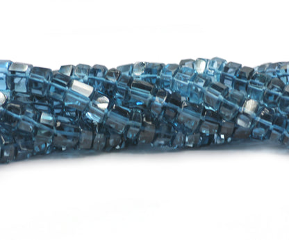 London topaz Faceted Wheel Beads,Faceted Beads