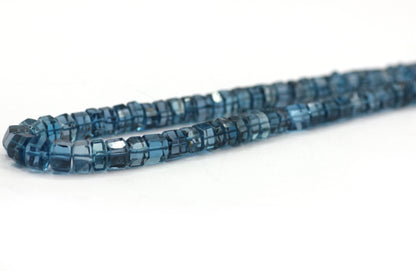 London topaz Faceted Wheel Beads,Faceted Beads
