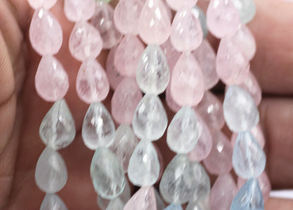 Aquamarine fac Drop Beads,Faceted Beads