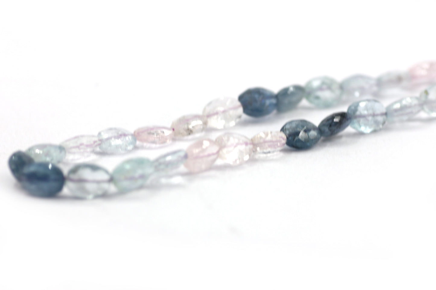 Aquamarine fac Oval Beads,Faceted Beads