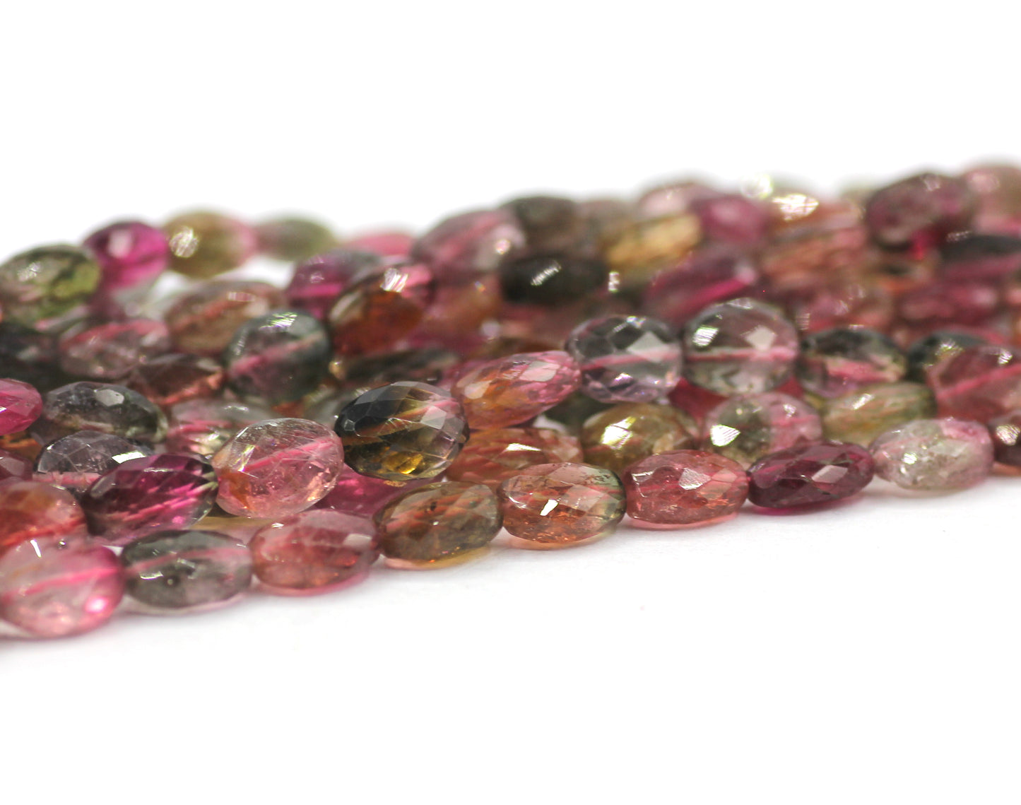 Tourmaline Fac oval Beads,Faceted Beads