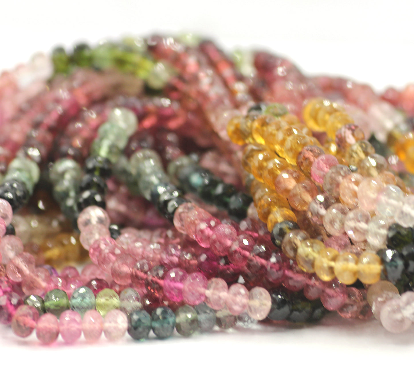 Tourmaline Fac Round Beads,Faceted Beads