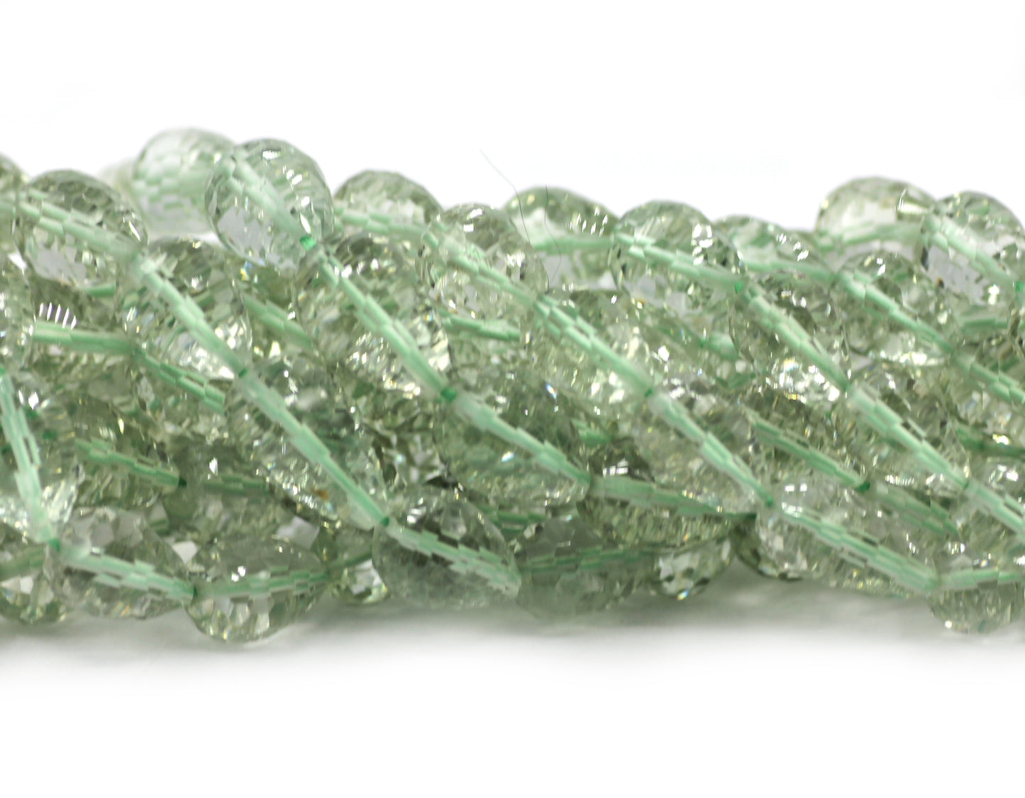 Green Amethyst Beads,Faceted Beads