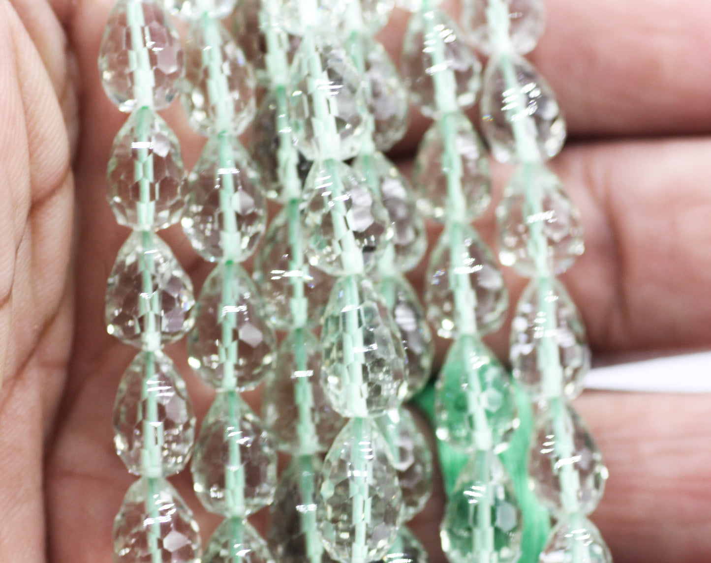 Green Amethyst Beads,Faceted Beads