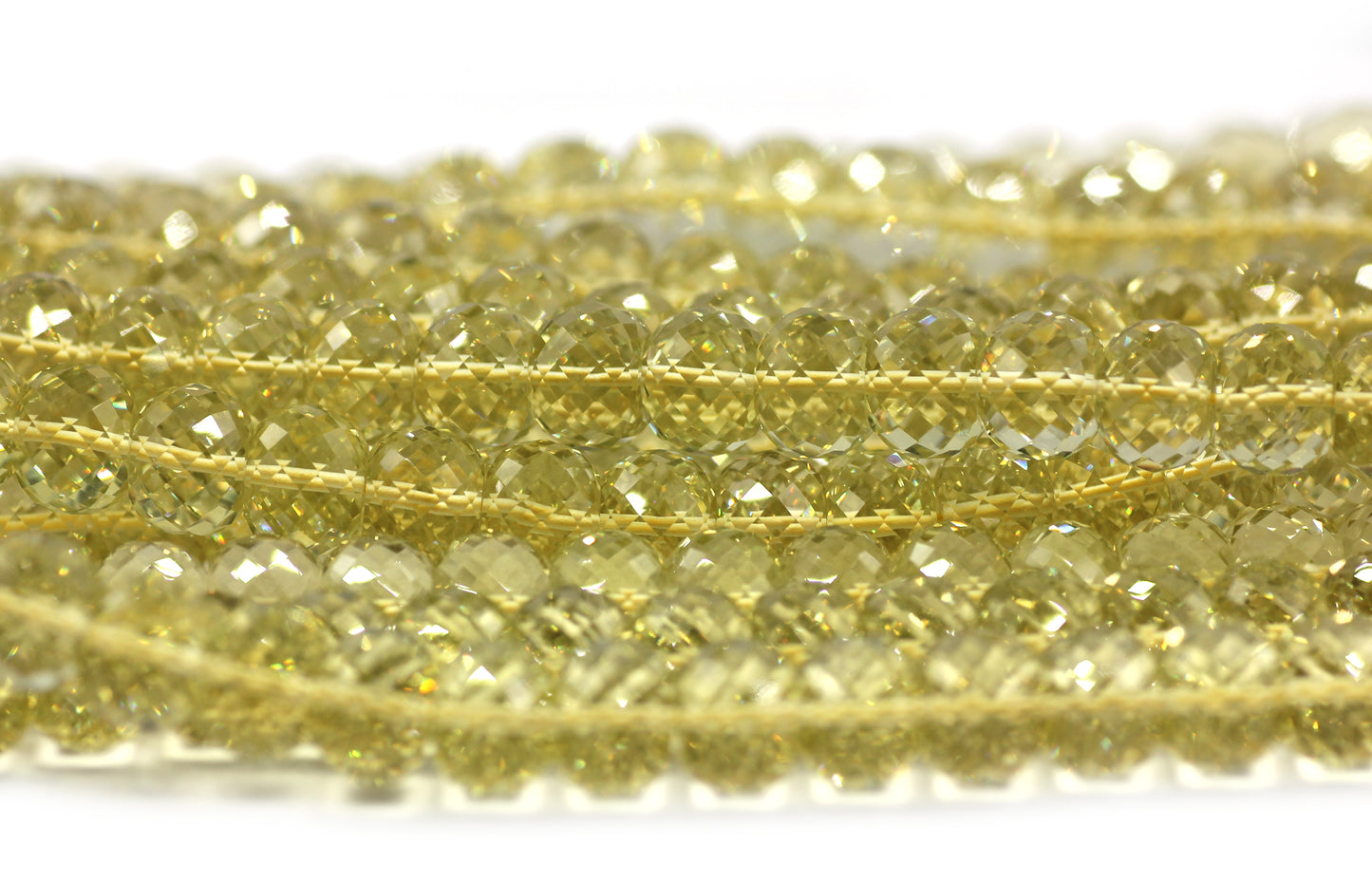 Lemon Quartz Beads,Faceted Beads