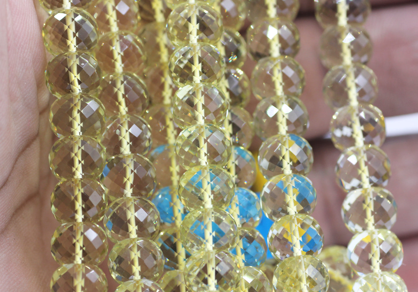 Lemon Quartz Beads,Faceted Beads