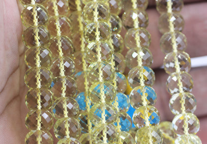 Lemon Quartz Beads,Faceted Beads