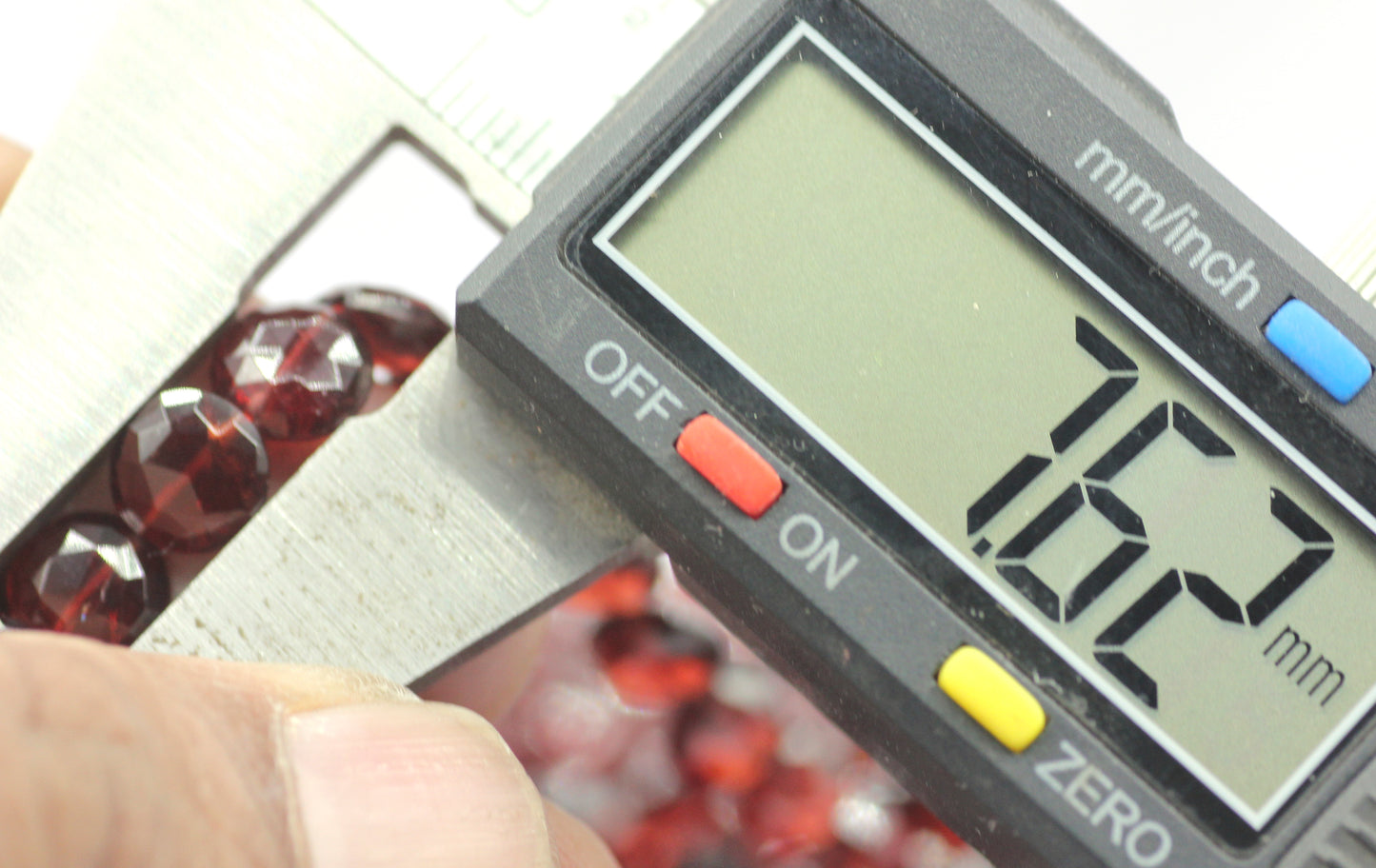 Garnet Faceted Coin Beads,Faceted Beads
