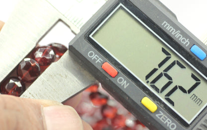 Garnet Faceted Coin Beads,Faceted Beads