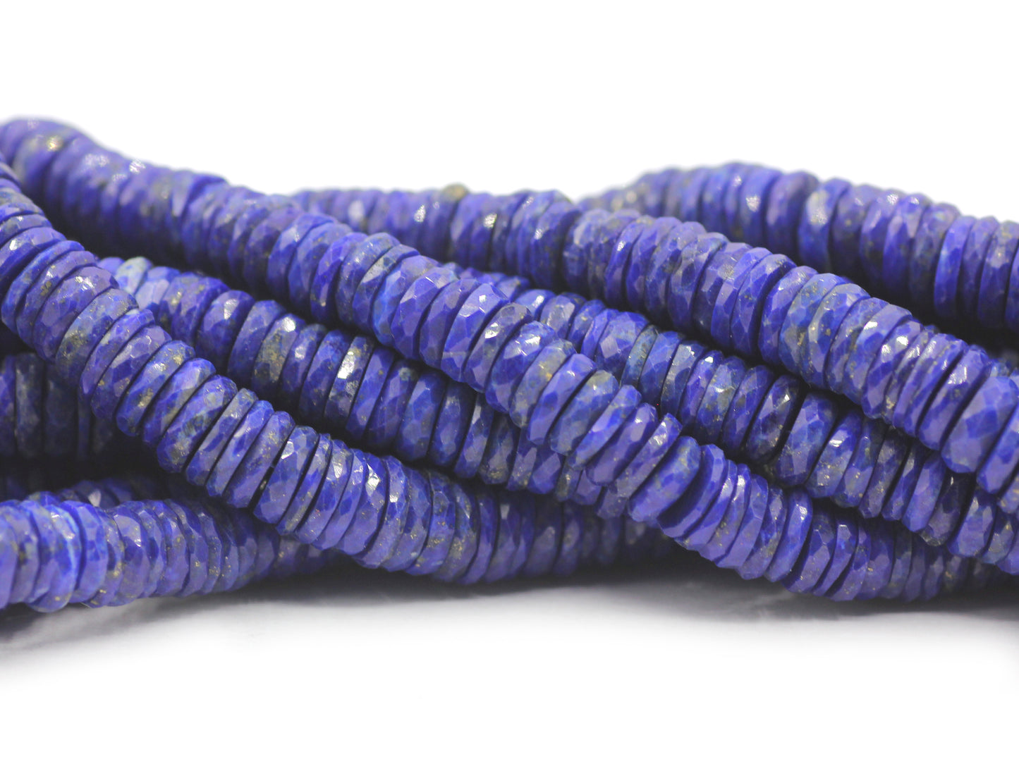 Lapis lazuli Faceted Wheel Beads,Faceted Beads