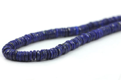 Lapis lazuli Faceted Wheel Beads,Faceted Beads