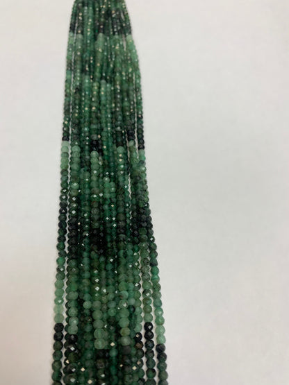 Emerald Natural Faceted Round 3mm