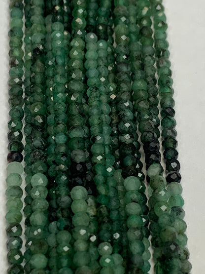 Emerald Natural Faceted Round 3mm
