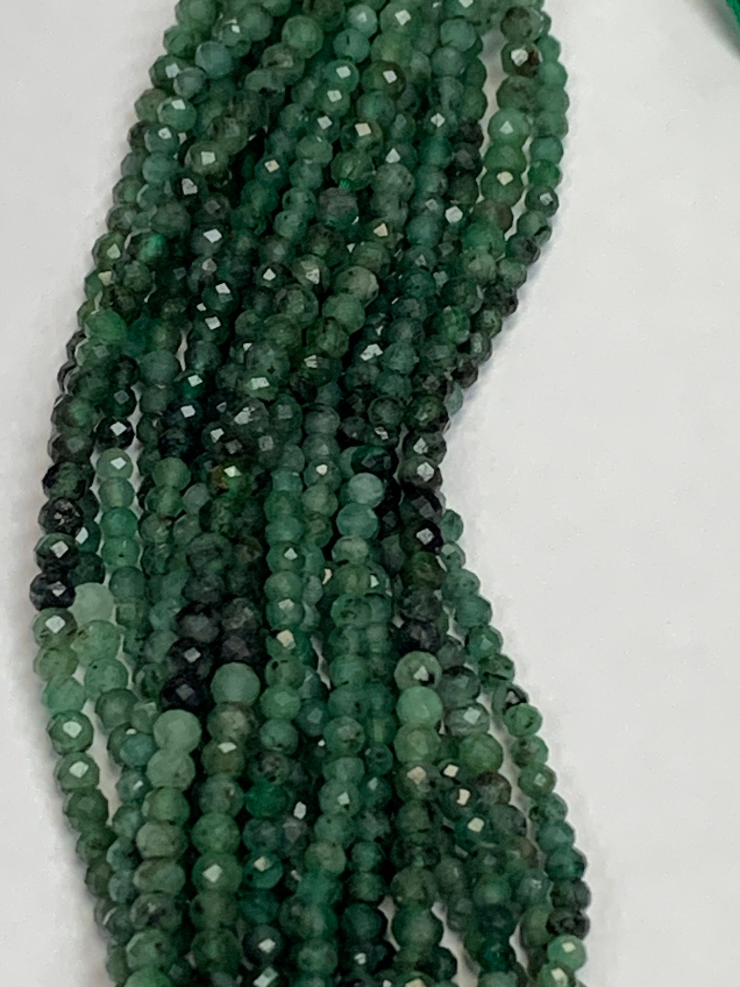 Emerald Natural Faceted Round 3mm
