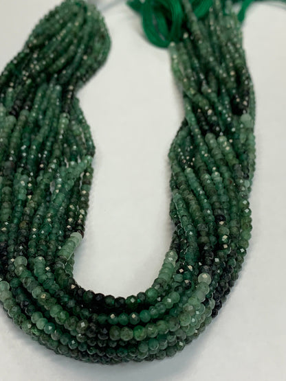 Emerald Natural Faceted Round 3mm