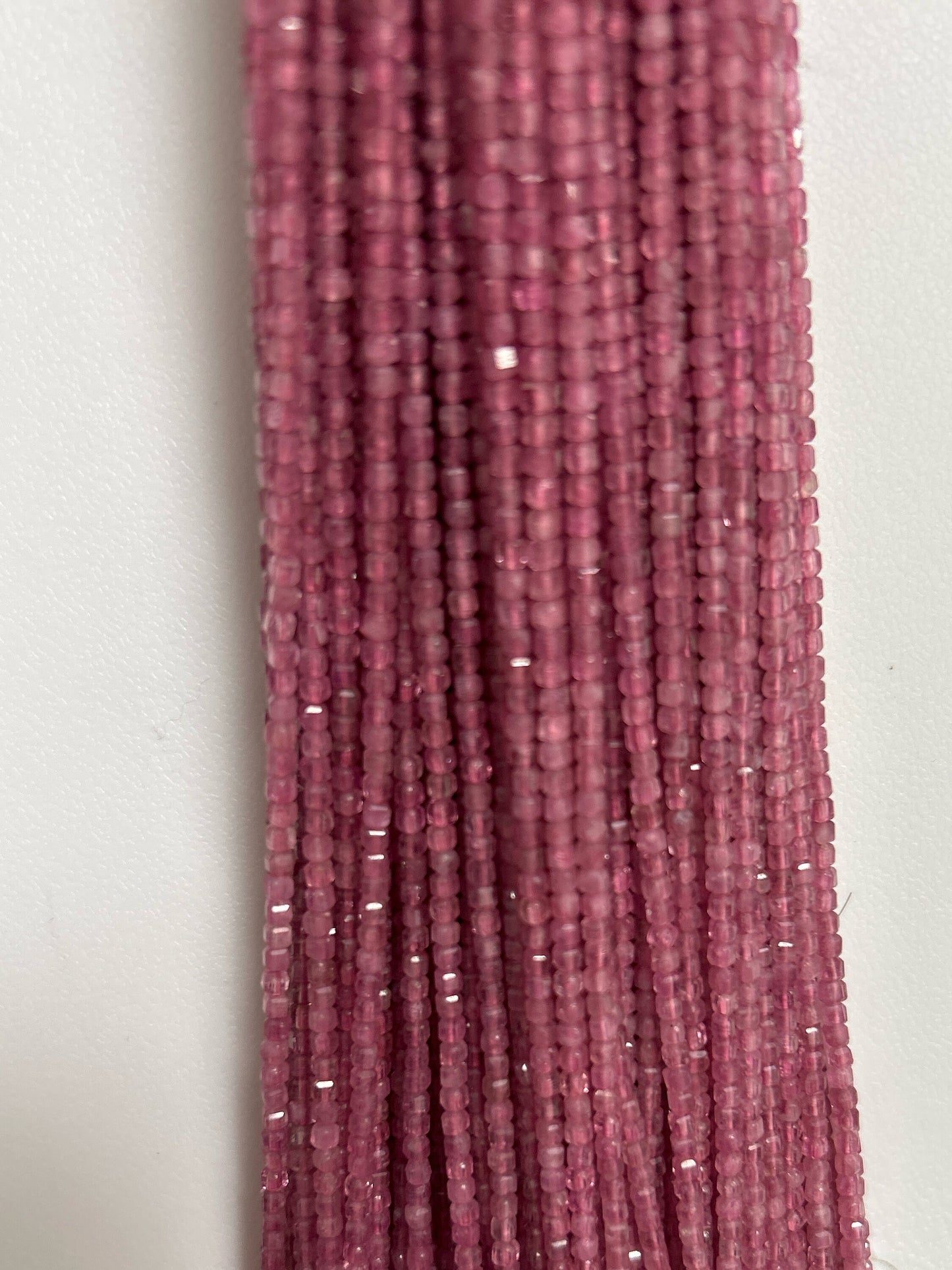 Tourmaline, Pink Tourmaline Faceted Square, Pink Tourmaline faceted box, faceted cube.