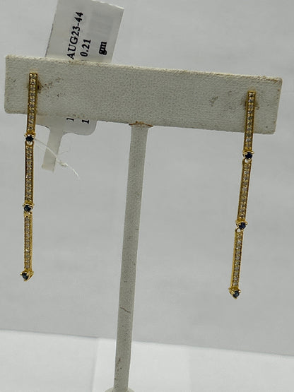 14k Gold Diamond Earring