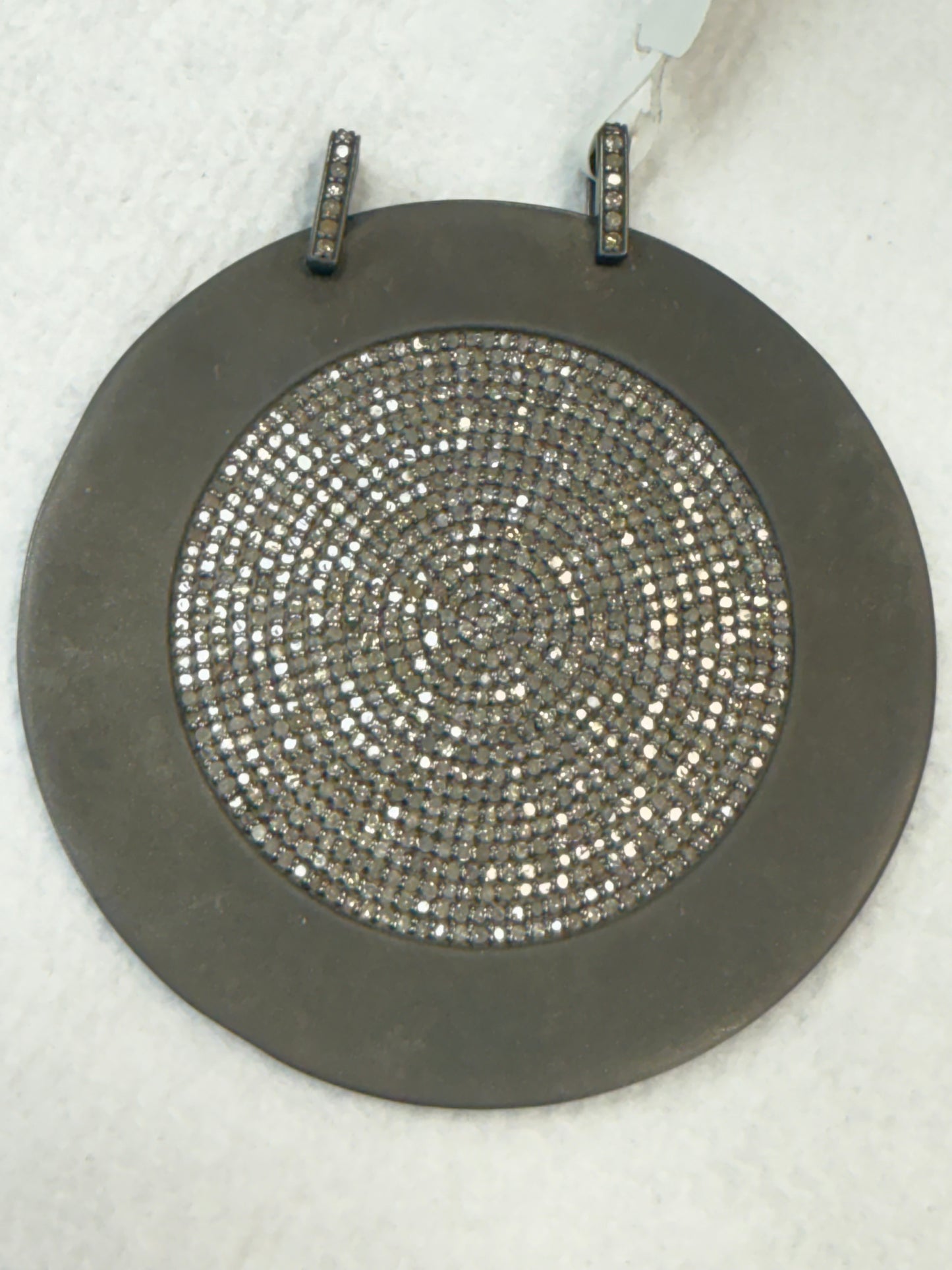 Matte Silver and Diamond Pave  PENDANT & CHARMS
