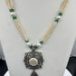 Pearl Emerald Diamond Necklace