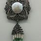 Pearl Emerald Diamond Necklace