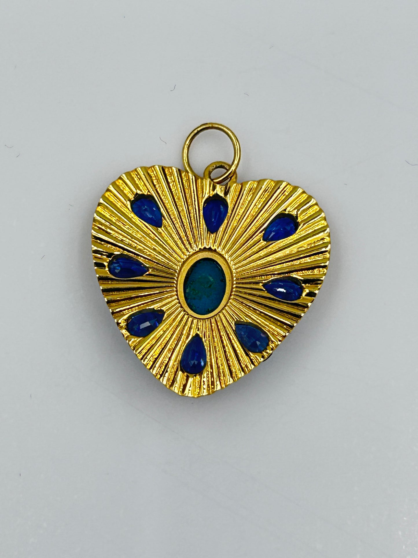 Heart 14k Solid Gold Diamond Pendants