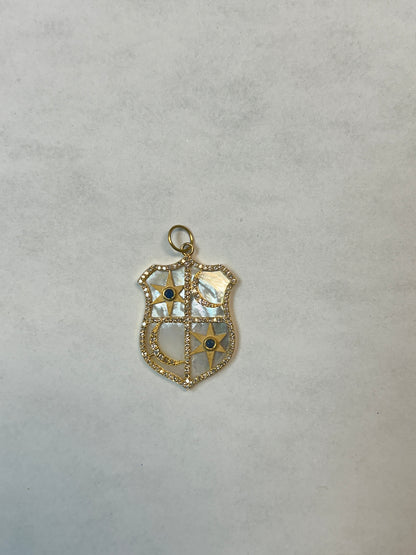 14k Solid Gold Diamond Pendants