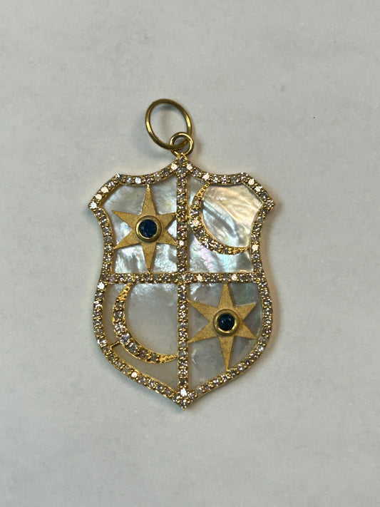 14k Solid Gold Diamond Pendants