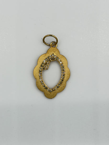 14k Solid Gold Diamond Pendants