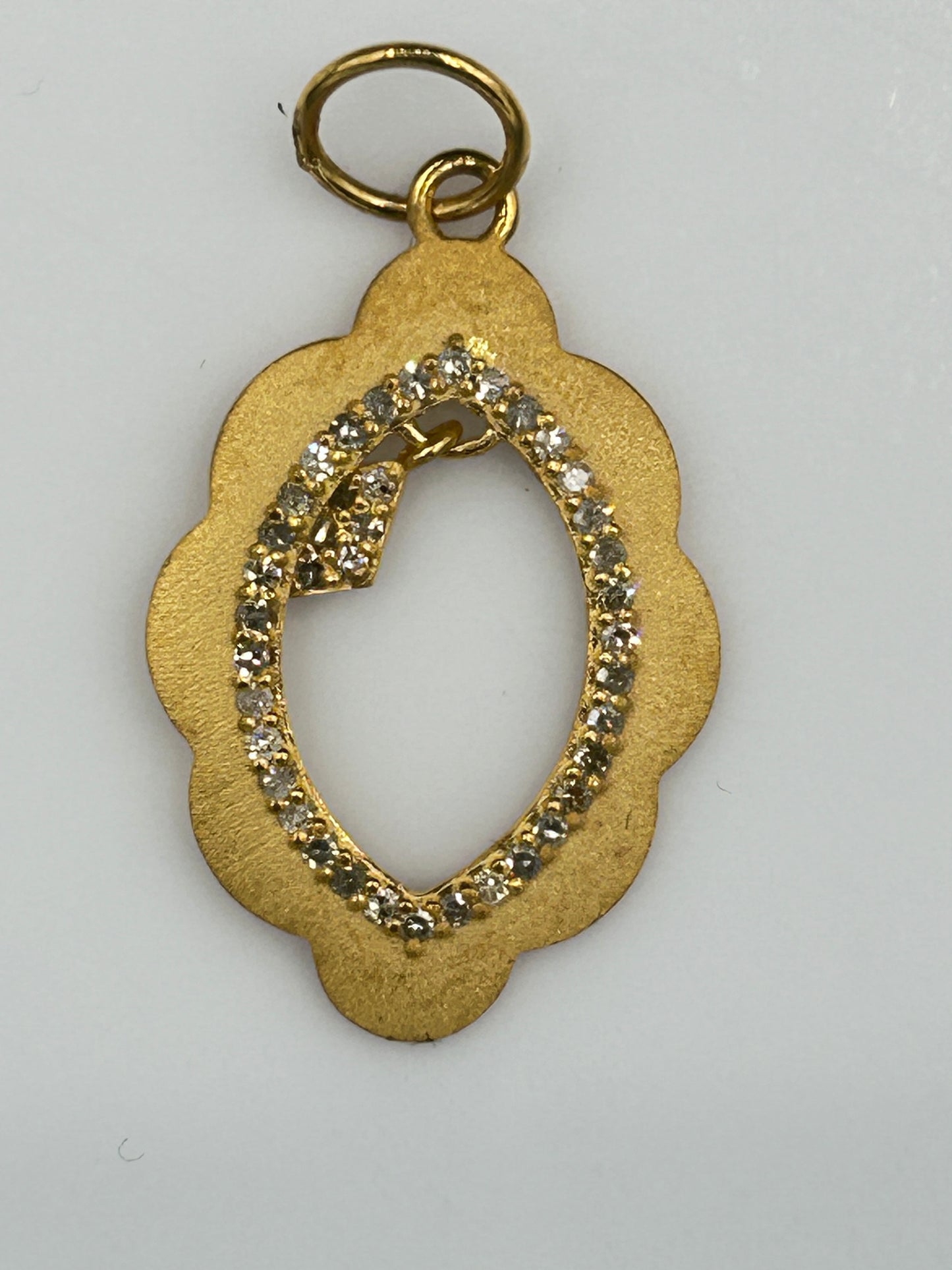 14k Solid Gold Diamond Pendants