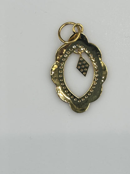 14k Solid Gold Diamond Pendants