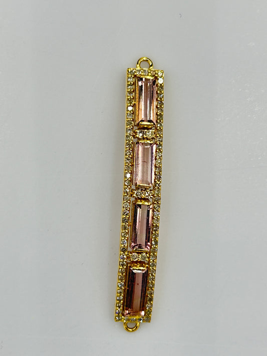 Star 14k Solid Gold Diamond Pendants