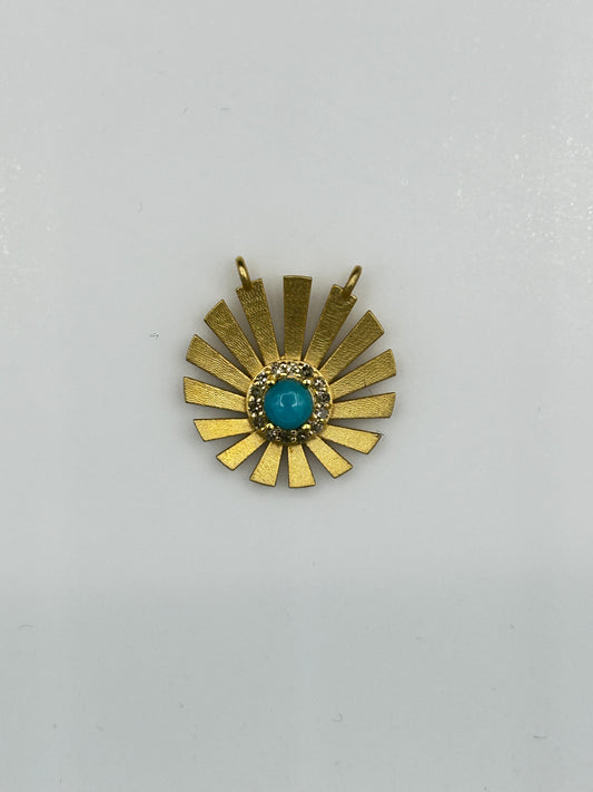 Moon 14k Solid Gold Diamond Pendants